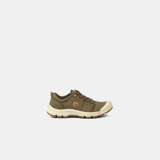 Aigle The Canvas Shoe For Adventurers Hiking Shoes Men Olive ZA-47896